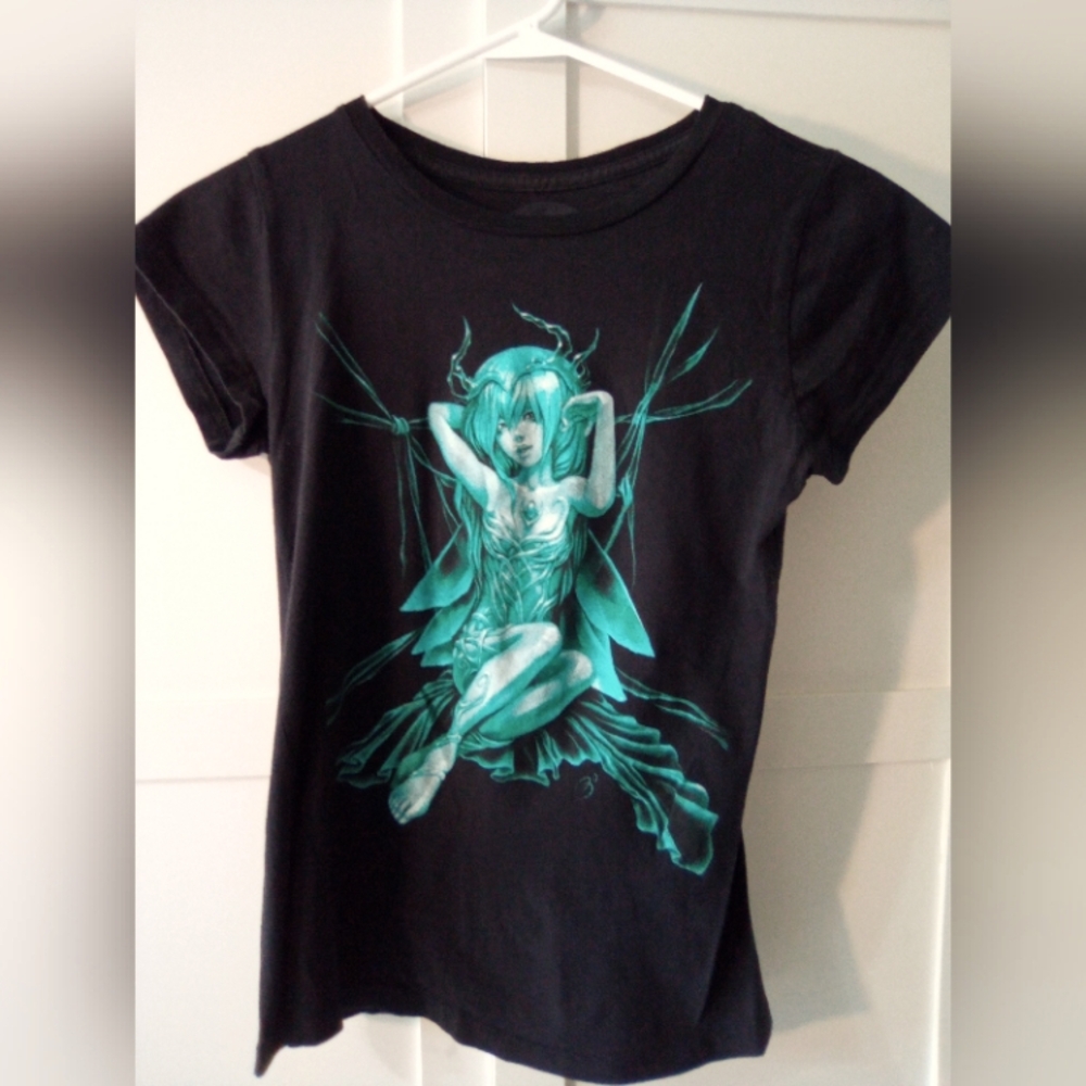 Trick Fairy Shirt Turquoise Vintage Juniors Size XL Y2K Hot Topic